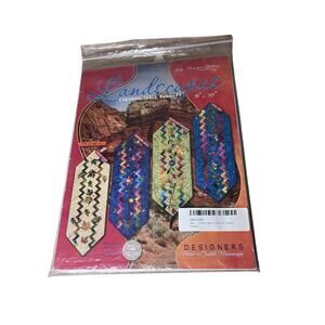 Landscapes Chevron Table Runner Quilt Pattern by Judy Niemeyer -Used